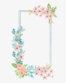 #rose #square #flower #floral #frame #glitter #geometric - Orchid, HD Png Download, Transparent PNG