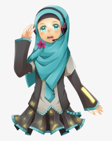 Hatsune Miku Hijab Chibi, HD Png Download, Transparent PNG