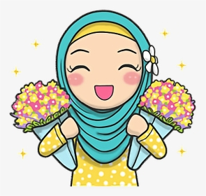 #hijab #hijabfashion #fashion #islam #girl - Cute Hijab Sticker Line, HD Png Download, Transparent PNG
