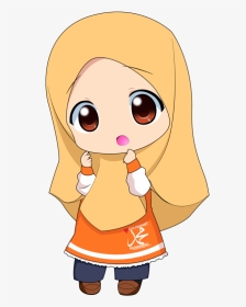 Cute Chef Muslimah Cartoon, HD Png Download, Transparent PNG