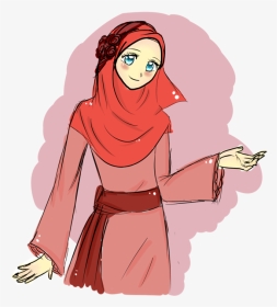 Cute Girl Hijab Png, Transparent Png, Transparent PNG