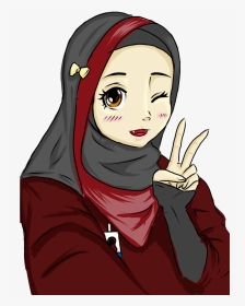 Anime Related Keywords Suggestions - Hijab Anime, HD Png Download, Transparent PNG