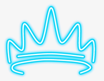 #neon #glow #crown #blue #hat #freetoedit #mimi #sticker - Graphic Design, HD Png Download, Transparent PNG