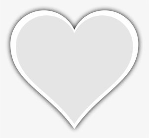 White Plain Heart, HD Png Download, Transparent PNG