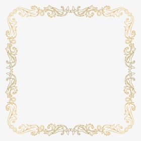 Silver Glitter Border Png - Gold Border With Transparent Background, Png Download, Transparent PNG