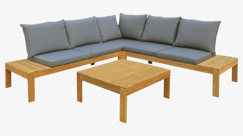 Wooden Sofa Set Png, Transparent Png, Transparent PNG