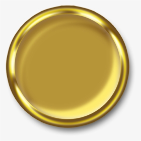 Gold Seal Stamp Png - Transparent Background Gold Button Png, Png Download, Transparent PNG