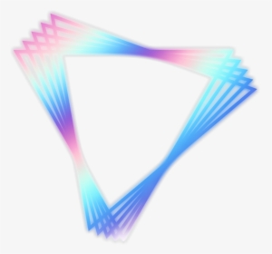 #holograph #triangle #instagram #neon #rainbow #blue - Graphic Design, HD Png Download, Transparent PNG