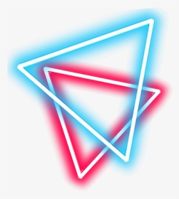 #triangle #neon - Neon Double Triangle, HD Png Download, Transparent PNG