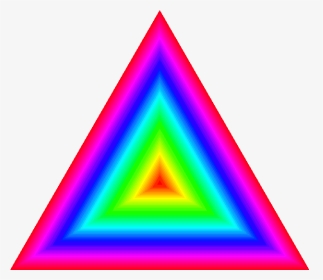 Tunnel By Binary On - Rainbow Triangle Gif, HD Png Download, Transparent PNG