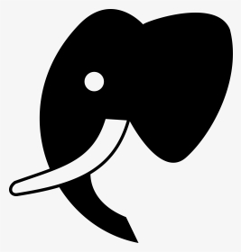 Heart Clipart Elephant - Elephant Silhouette Vector Png, Transparent Png, Transparent PNG