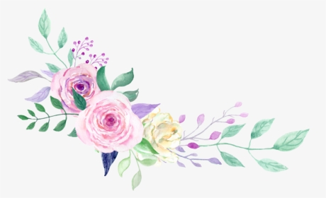 #watercolor #floral #flowers #bouquet #arrangement - Unicorn Background Flowers Png, Transparent Png, Transparent PNG