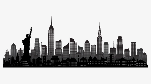 Clip Art New York City Vector - Manhattan Skyline Vector, HD Png Download, Transparent PNG