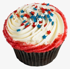 White Cupcakes With Star Sprinkles, HD Png Download, Transparent PNG