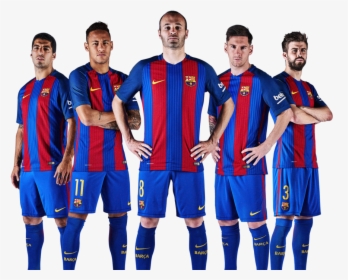 Fc Barcelona Team 2018 Png Clip Art Clipart Image - Barça 2016 17, Transparent Png, Transparent PNG