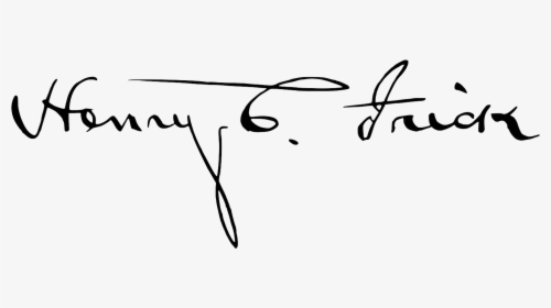 Cab 1918 Frick Henry Clay Signature - Henry Frick Signature, HD Png Download, Transparent PNG