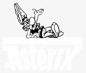 Asterix Black And White Png, Transparent Png, Transparent PNG