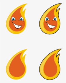 Anthropomorphic Flame Clip Arts - Cartoon Flame, HD Png Download, Transparent PNG