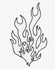 Flames Clipart Traceable - Outline Flames Clipart, HD Png Download, Transparent PNG