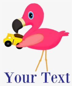 Personalizable Flamingo Dump Truck Neck Tie - Flamingo Easter, HD Png Download, Transparent PNG