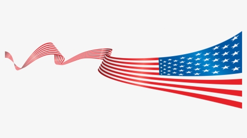 Transparent Usa Flag Transparent Png - American Flag Line Png, Png Download, Transparent PNG