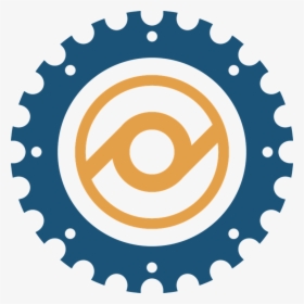 Gear, Logo, Design, Blue, Yellow, Round, Pink, HD Png Download, Transparent PNG