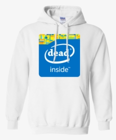 Transparent Intel Inside Logo Png - Blank White Gildan Hoodie, Png Download, Transparent PNG