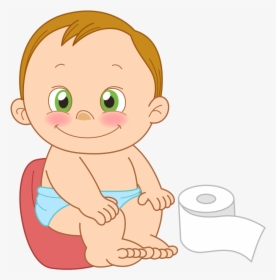 Transparent Twins Clipart - Baby On Potty Clipart, HD Png Download, Transparent PNG