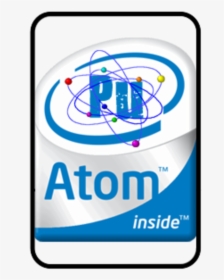 Ato Inside Intel Text Technology Product Font - Intel Atom 2008, HD Png Download, Transparent PNG