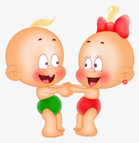 Baby Girl And Baby Boy Png Clipart , Png Download - Winni Windel, Transparent Png, Transparent PNG