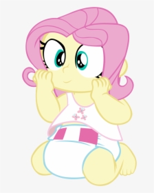 Diaper Baby Girl Transparent Png Clipart Free Download - My Little Pony Equestria Girls Baby, Png Download, Transparent PNG