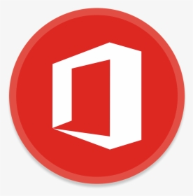 Microsoft Office Button Red Png Logo - Youtube Circle Icon Png, Transparent Png, Transparent PNG