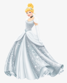 Cinderella Snow White Wedding Dress Disney Princess - Princess White Dress Disney, HD Png Download, Transparent PNG