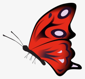 Transparent Red Butterfly Png - Red Butterfly Gif Png, Png Download, Transparent PNG