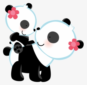 Zwd Babylove Pandas Png - Mom And Baby Panda Clipart, Transparent Png, Transparent PNG