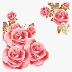 Flower Rose Pink Clip Art - Rose Gold Roses Png, Transparent Png, Transparent PNG