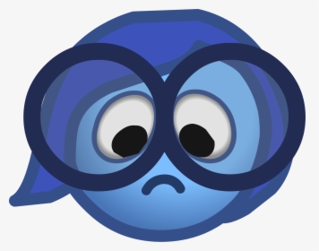Club Penguin Inside Out Party Sadness Emote - Sadness, HD Png Download, Transparent PNG