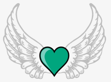 Mq Green Heart Hearts Wings Wing - Halo Clipart, HD Png Download, Transparent PNG