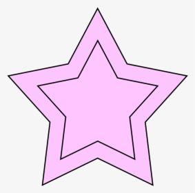 Lavender Clipart Star - Transparent Light Pink Star, HD Png Download, Transparent PNG