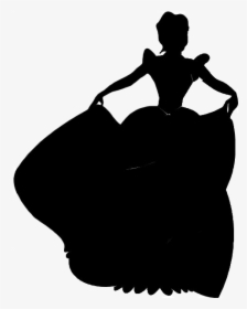Cinderella Disney Princess Silhouette Prince Charming - Princess Silhouette Clipart, HD Png Download, Transparent PNG