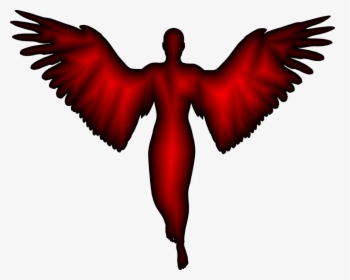 Male Clipart Guardian Angel - Man With Wings Silhouette, HD Png Download, Transparent PNG