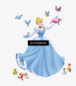 65x85cm Disney Princess Cinderella Sticker Wall Decoration - Transparent Background Cinderella Png, Png Download, Transparent PNG
