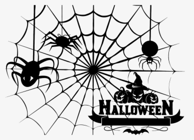 Showcase Spooky Halloween Spider Webs For You Clipart - Clipart Halloween Spider Web, HD Png Download, Transparent PNG