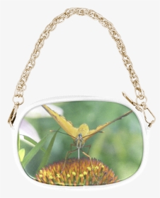 Orange Butterfly On A Cone Flower Chain Purse - Handbag, HD Png Download, Transparent PNG