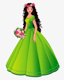 Princess Dresses Clipart - Disney Princess Barbie Cartoon, HD Png Download  , Transparent Png Image - PNGitem
