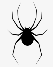Clipart - Black Widow Spider Silhouette, HD Png Download, Transparent PNG