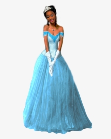 Coco Jones As Tiana - Princess Tiana Blue Dress, HD Png Download, Transparent PNG
