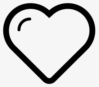 Transparent Heart Clipart Black And White - Icon Heart Free, HD Png Download, Transparent PNG