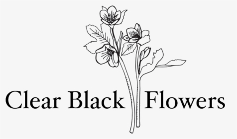 Black Floral Png, Transparent Png, Transparent PNG