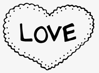 Love Vector Hand Drawn - Circle With Scalloped Edge, HD Png Download, Transparent PNG